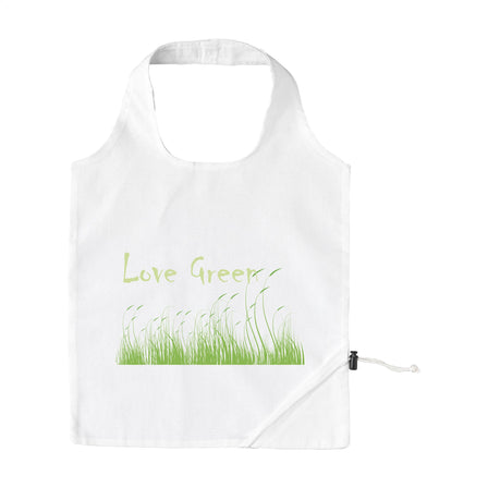 Strawberry Cotton (135 g/m²) faltbare Tasche - Weiß