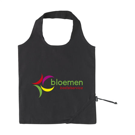 Strawberry Cotton (135 g/m²) faltbare Tasche - Schwarz