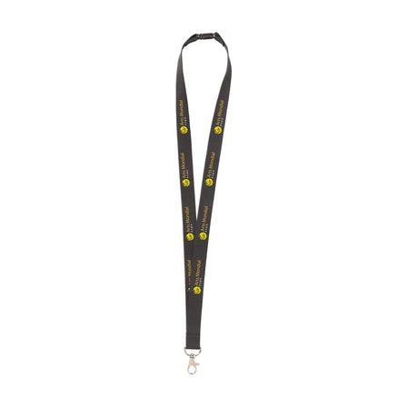 KeyCord Budget Safety 2 cm Schlüsselband - Schwarz