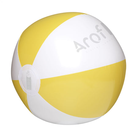 BeachBall Ø 27 cm - Weiβ/Gelb
