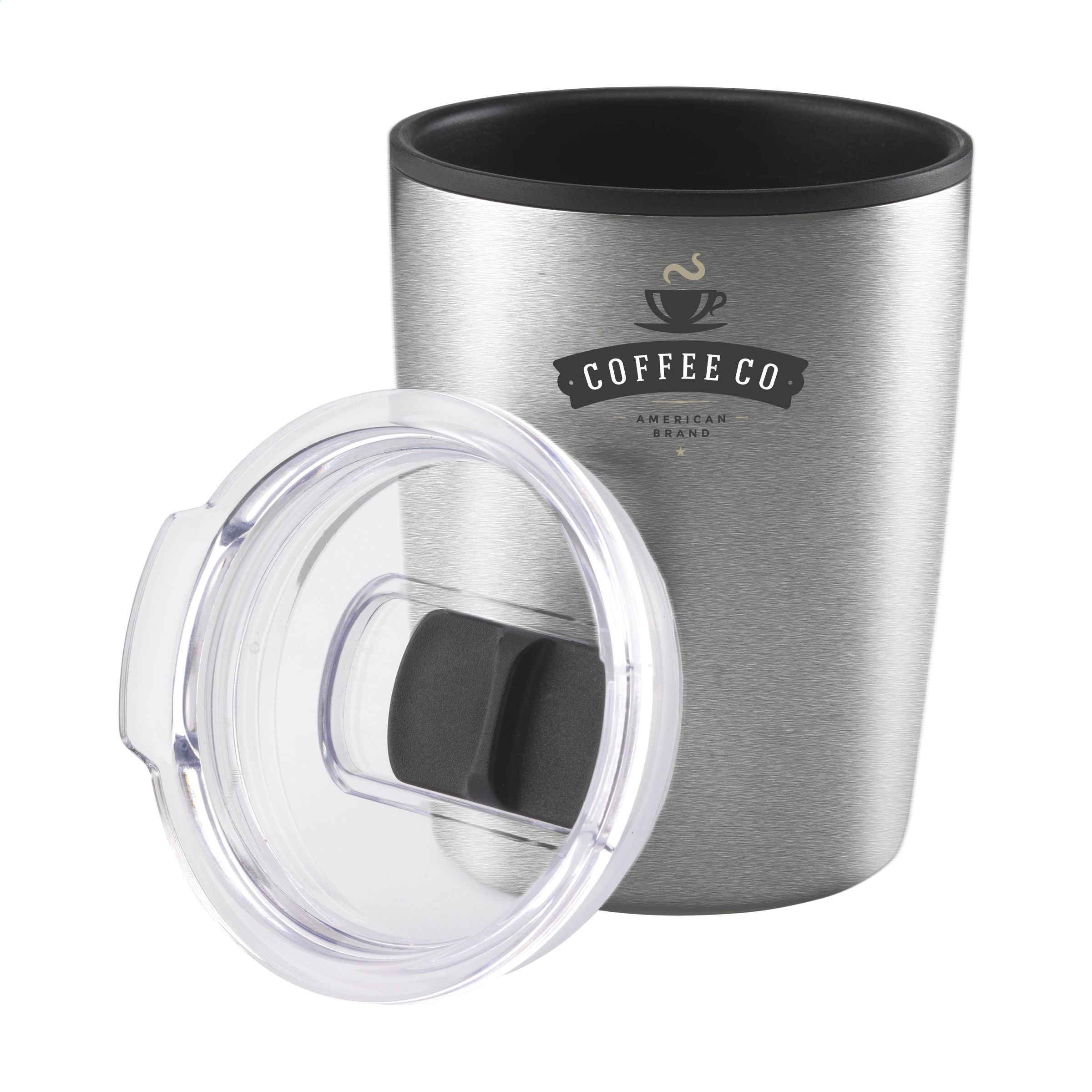 Espresso-to-Go Mug RCS Recycled Steel 170 ml - Silber