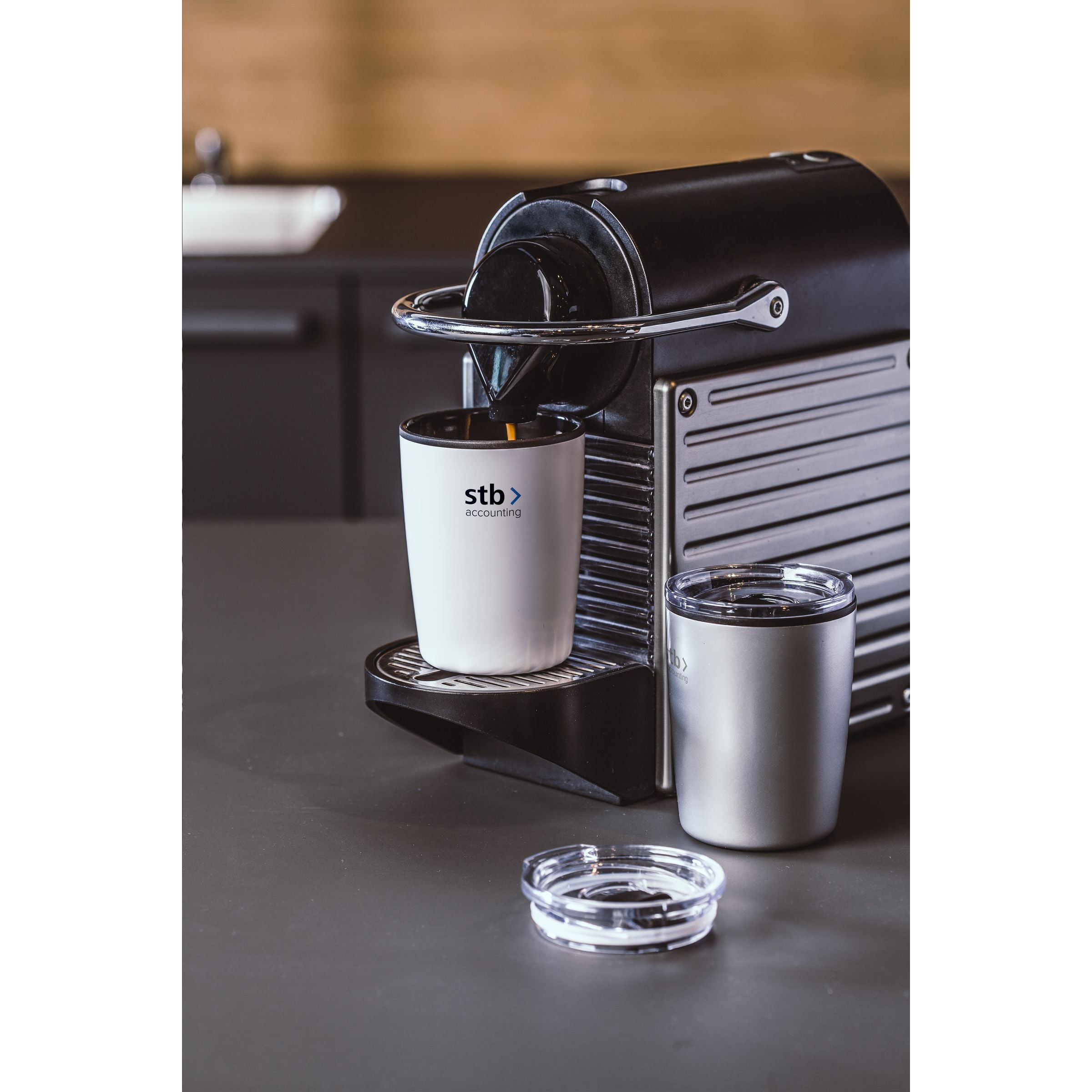 Espresso-to-Go Mug RCS Recycled Steel 170 ml - Silber