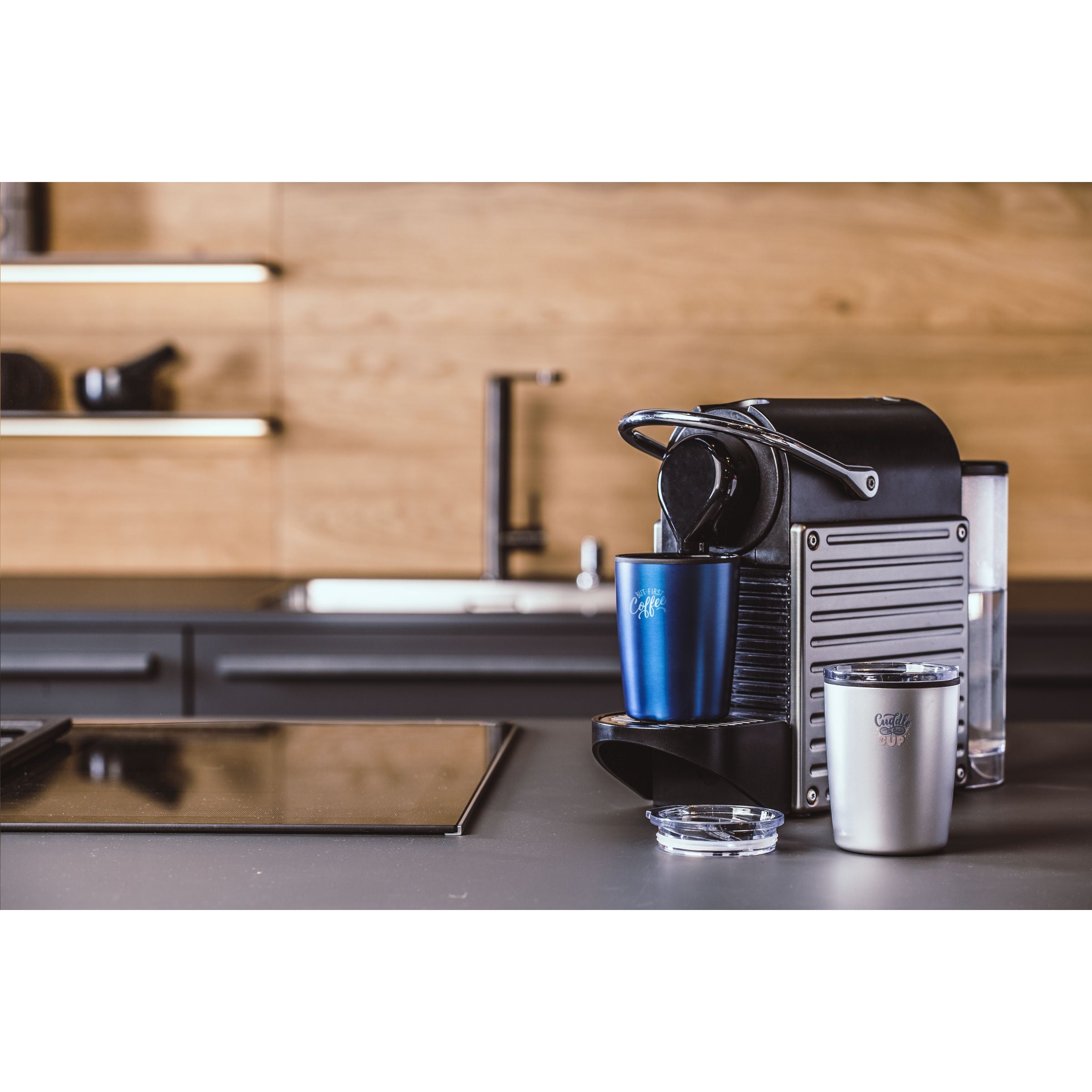 Espresso-to-Go Mug RCS Recycled Steel 170 ml - Blau