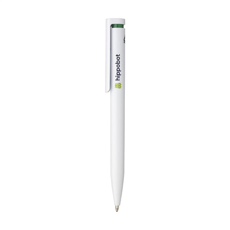Digiprint GRS Recycled Pen Kugelschreiber - Weiß/Grün, blauschreibend