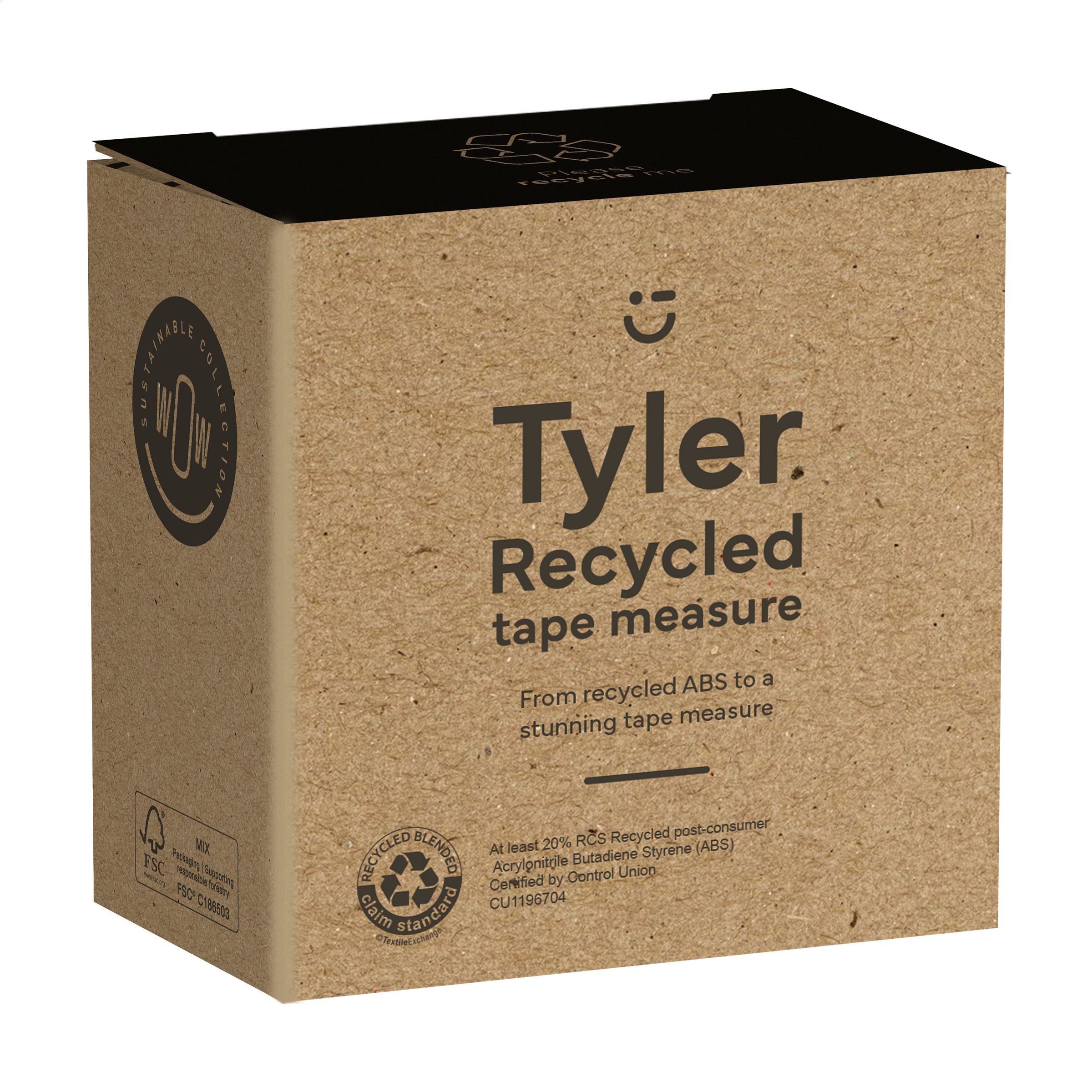 Tyler RCS Recycled 5 Meter Maßband - Grau