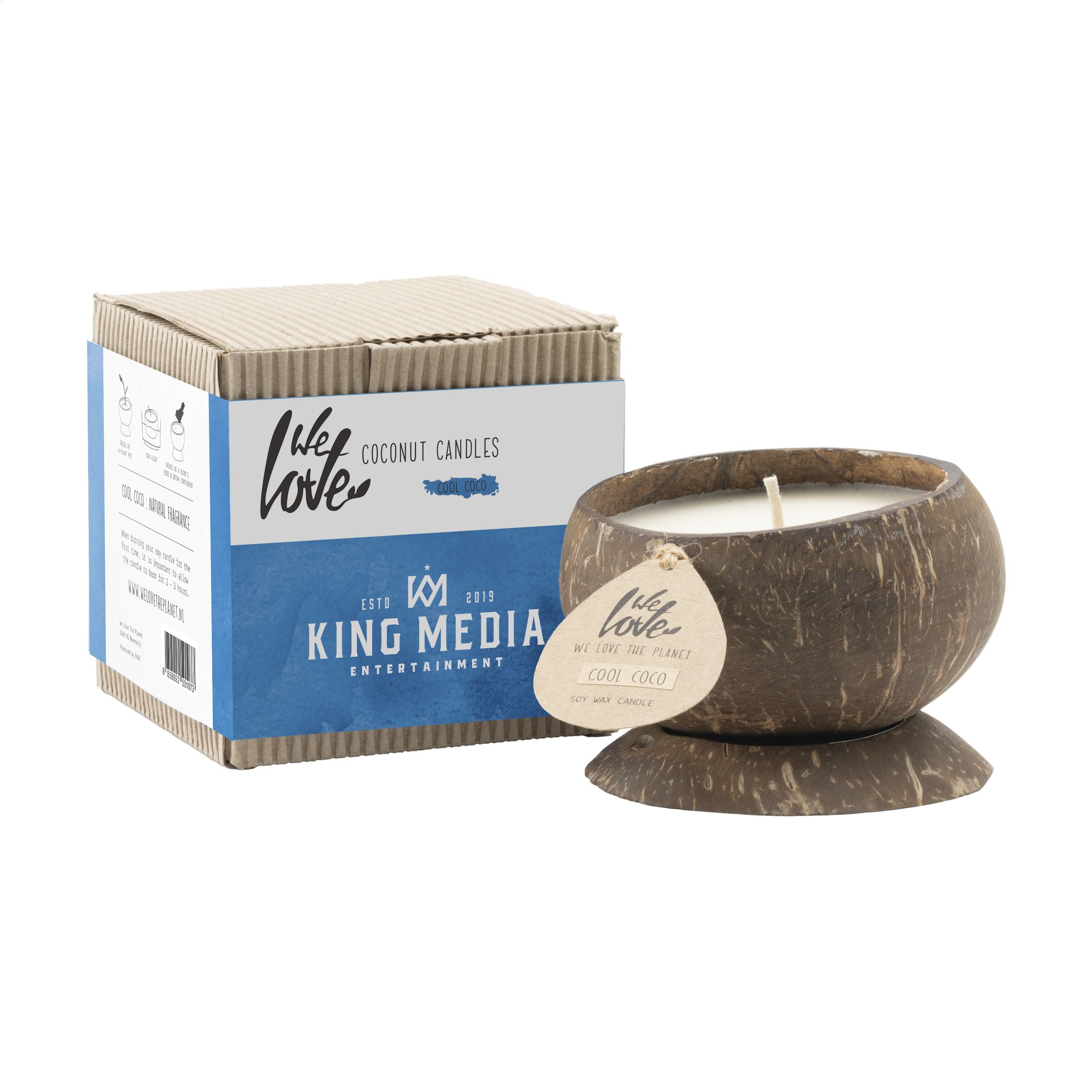 We Love The Planet Coconut Candle Kerze - Cool Coco