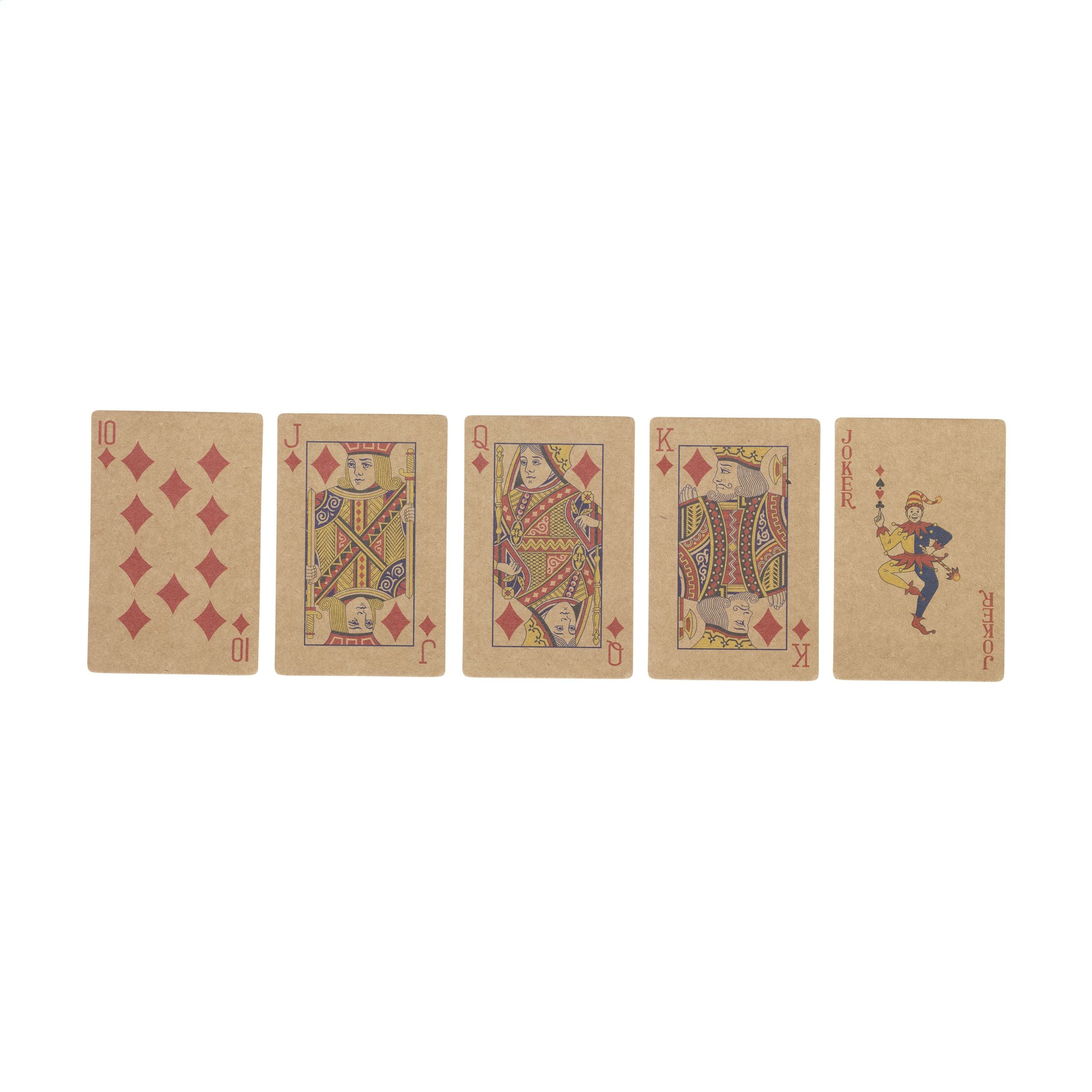 Recycled Playing Cards Single Spielkarten - Holz