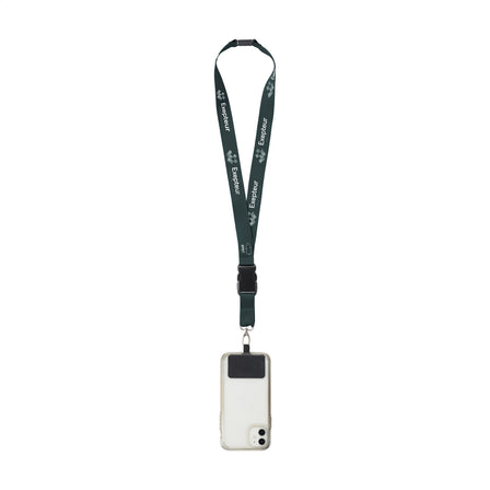 Lanyard Promo Complete Sublimation RPET 2 cm mit Patch - Eigene PMS-Nummer