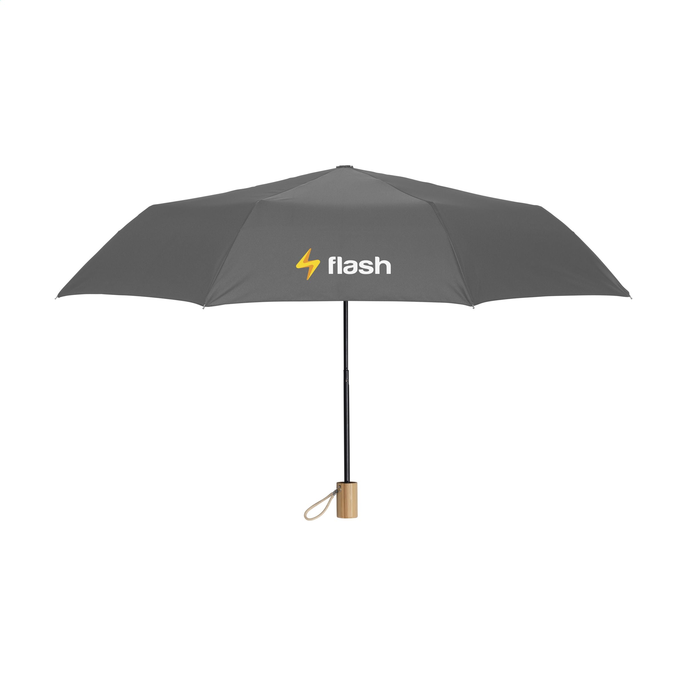 Mini Umbrella RCS RPET faltbarer Regenschirm 21 inch - Grau