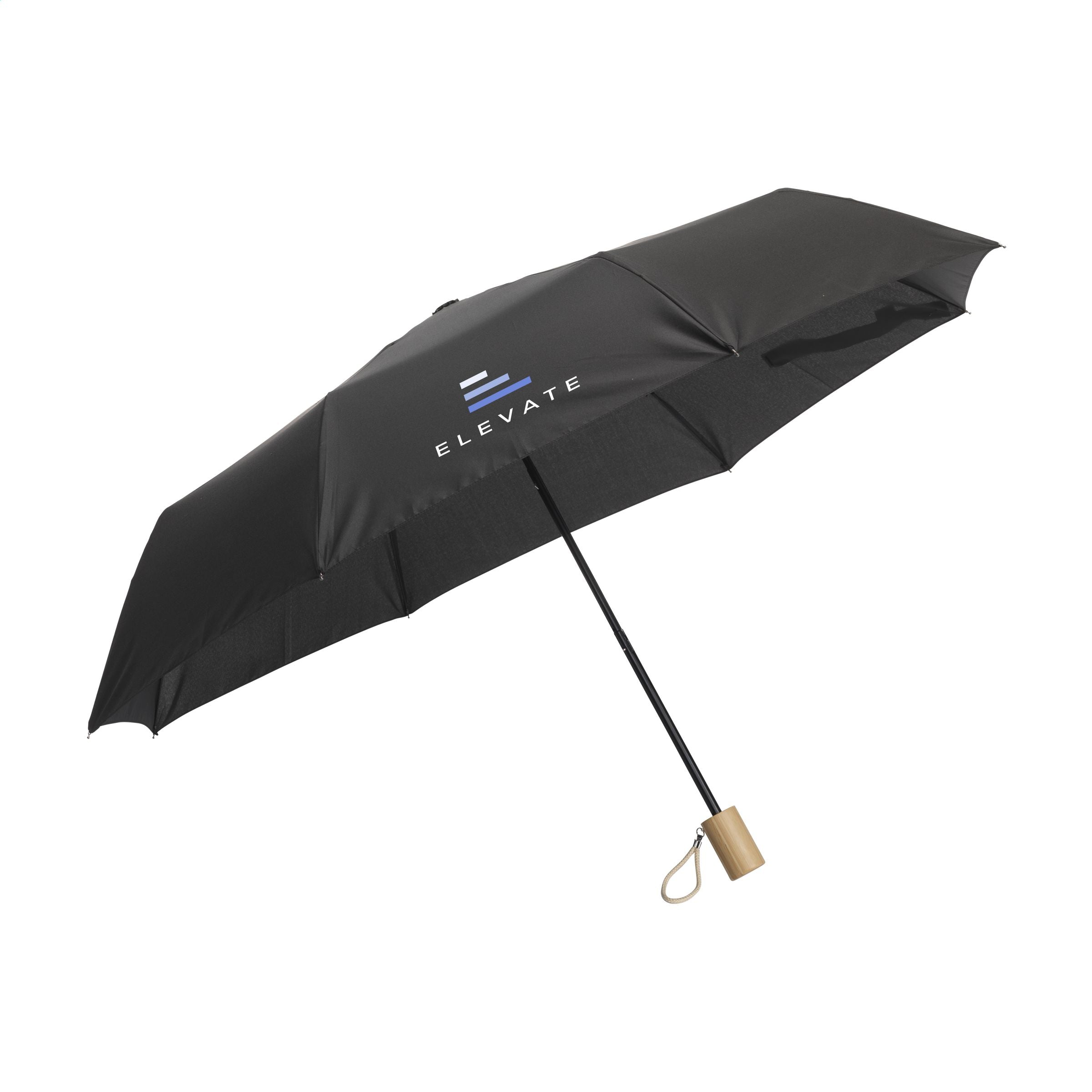 Mini Umbrella RCS RPET faltbarer Regenschirm 21 inch - Schwarz