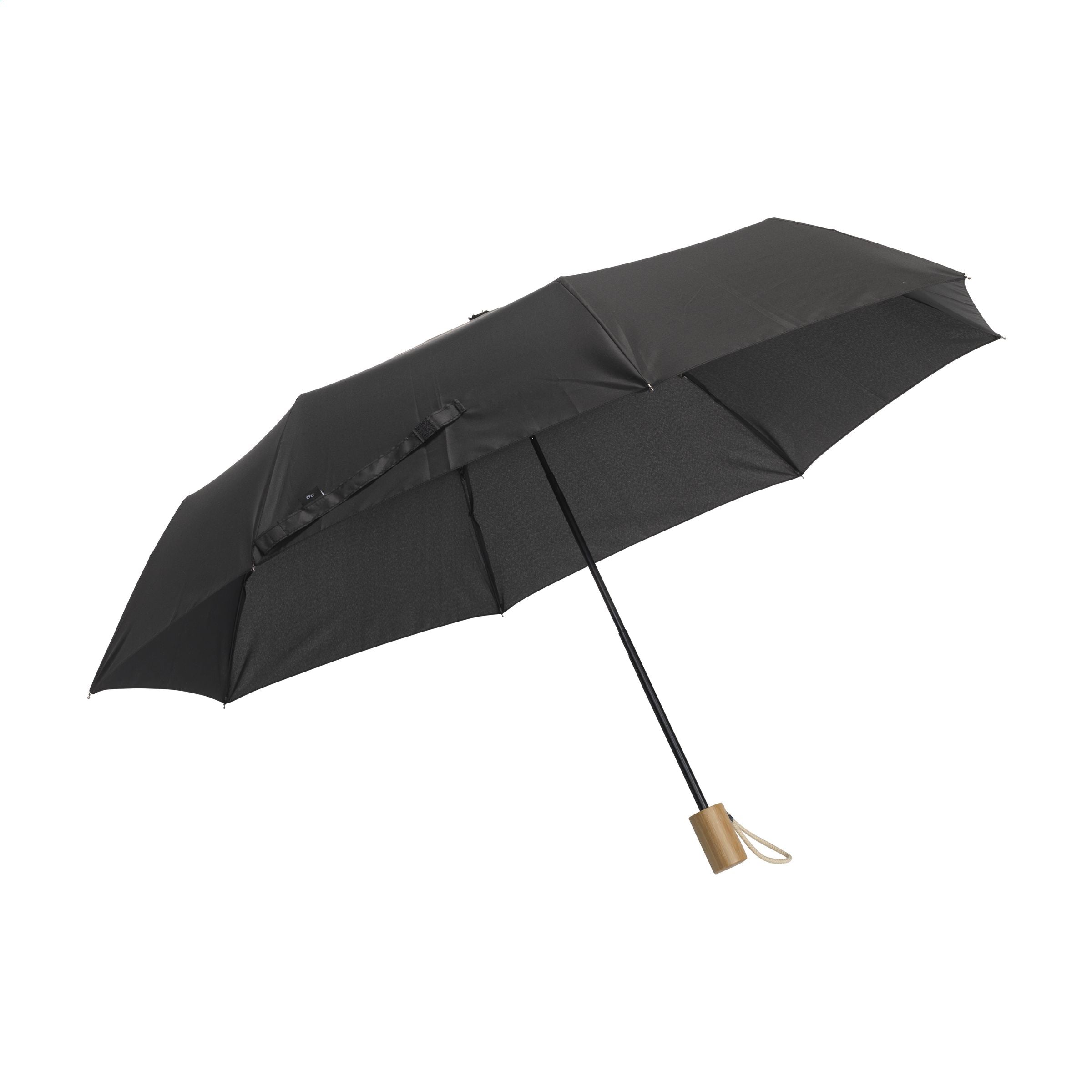 Mini Umbrella RCS RPET faltbarer Regenschirm 21 inch - Schwarz