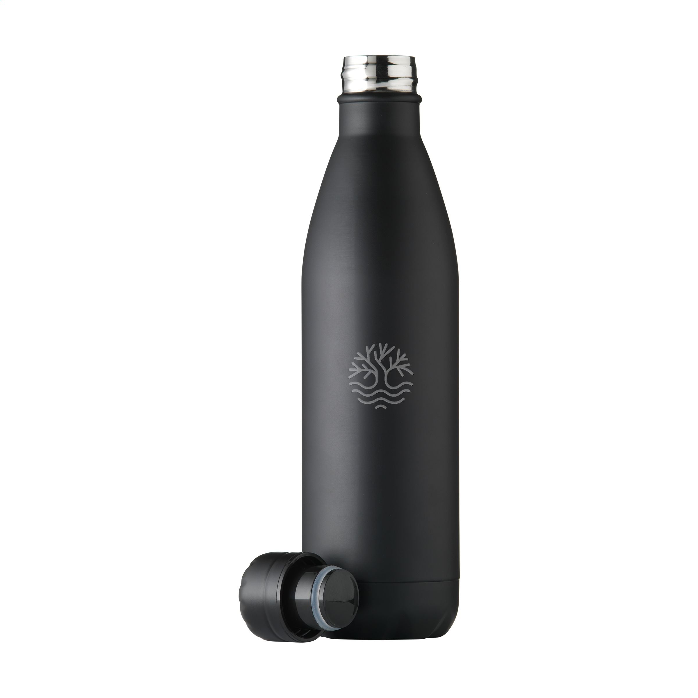 Topflask RCS Recycled Steel 750 ml Trinkflasche - Schwarz