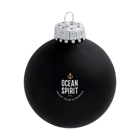 Weihnachtskugel Ø 6 cm - Made in Europe - Schwarz