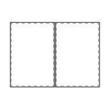 Bild der Druckfläche von Digitaldruck auf der 1. Infoseite ersten seite auf beiden Seiten 130 x 200 mm 1245