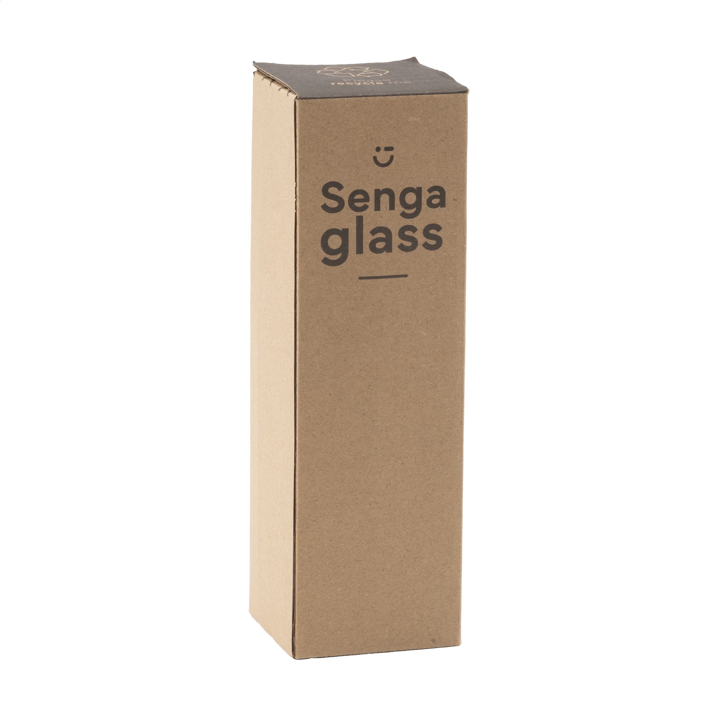 Senga Glass 500 ml Trinkflasche - Schwarz