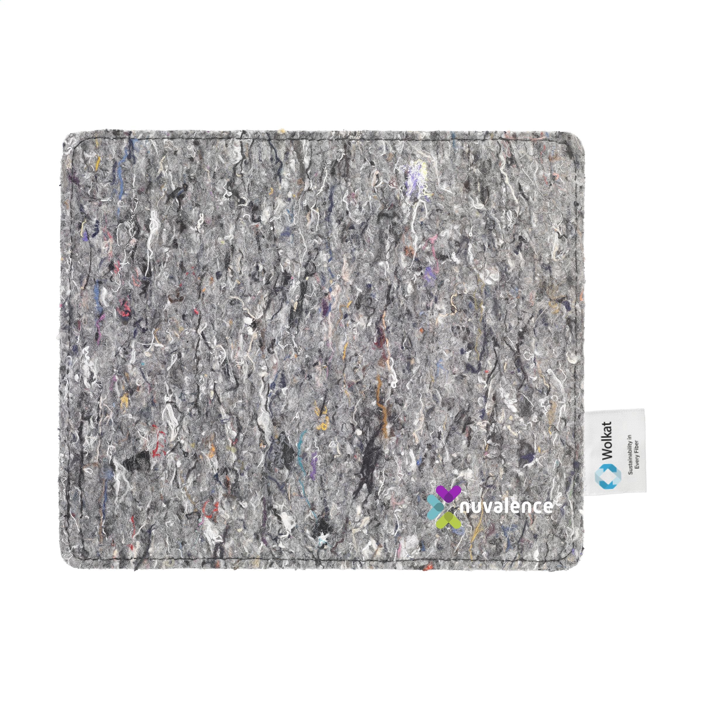 Wolkat Tanger Recycled Textile Mousepad - Grau