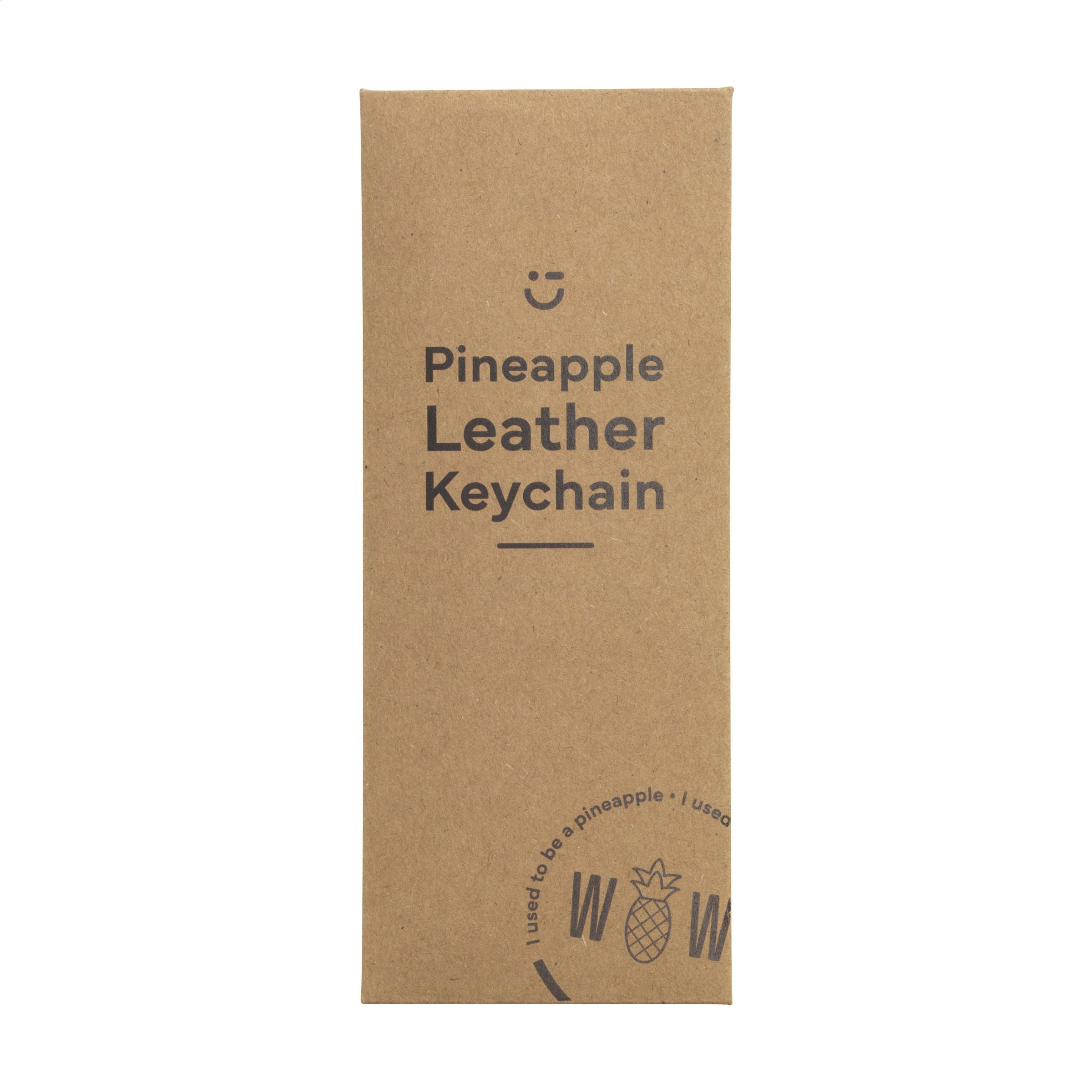 Vegan Pineapple Leather Keyring Schlüsselanhänger - Braun