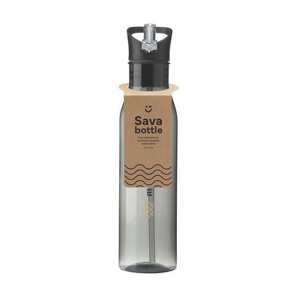 Sava GRS RPET Bottle 720 ml Trinkflasche - Schwarz