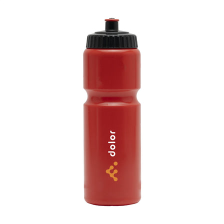 Sugarcane Bio Bidon Black Cap 750 ml Trinkflasche - Rot/Schwarz