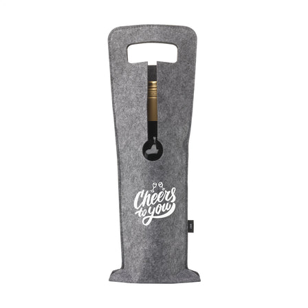 Wine Bag-to-Give GRS RPET Weintasche - Grau