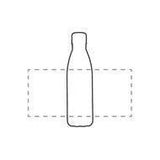 Bild der Druckfläche von Digitaldruck 360º GLOSS rundum, individuelle Namen 232 x 105 mm 1367