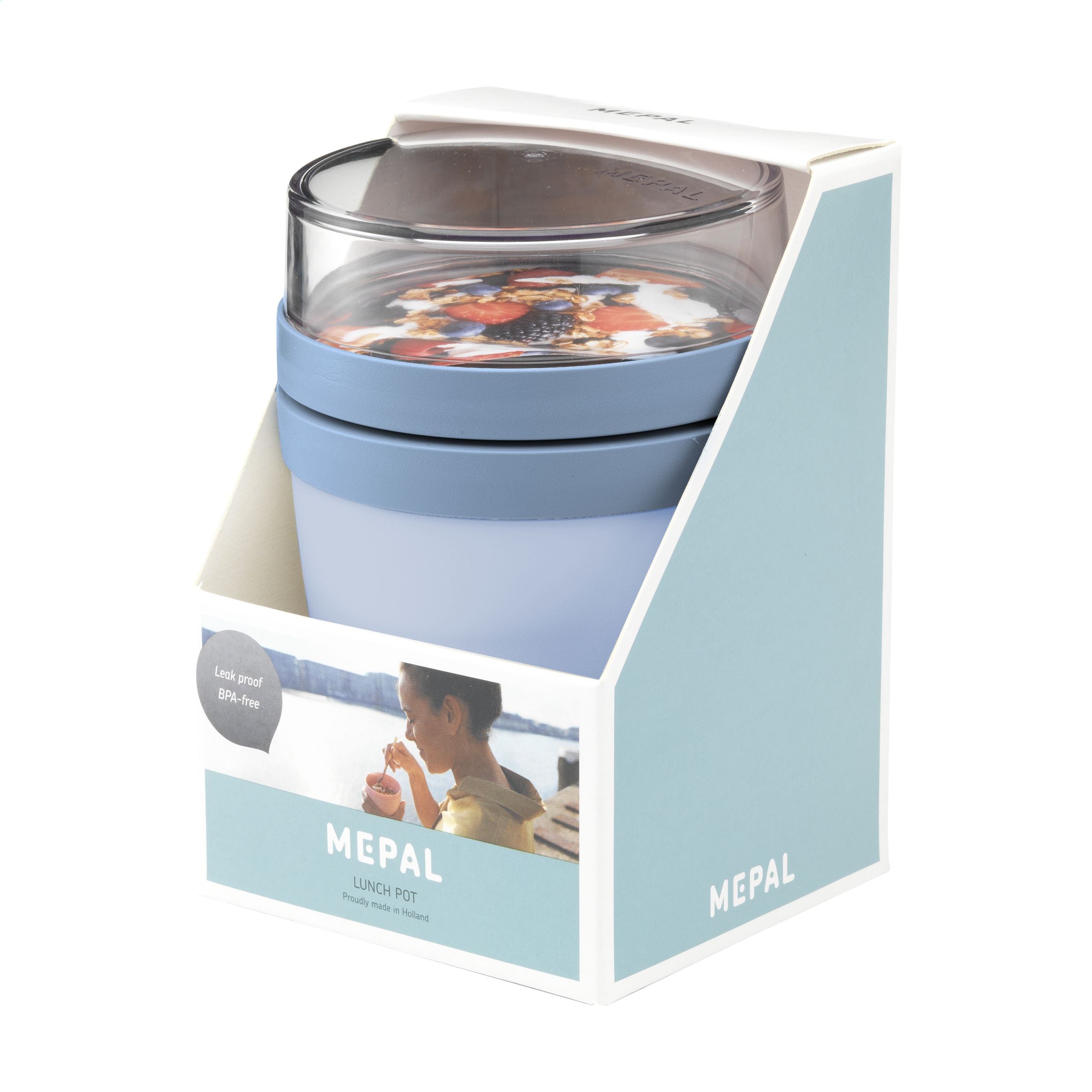 Mepal Lunchpot Ellipse 500 ml Lebensmittelbehälter - Nordic Blue/Nordic Blue