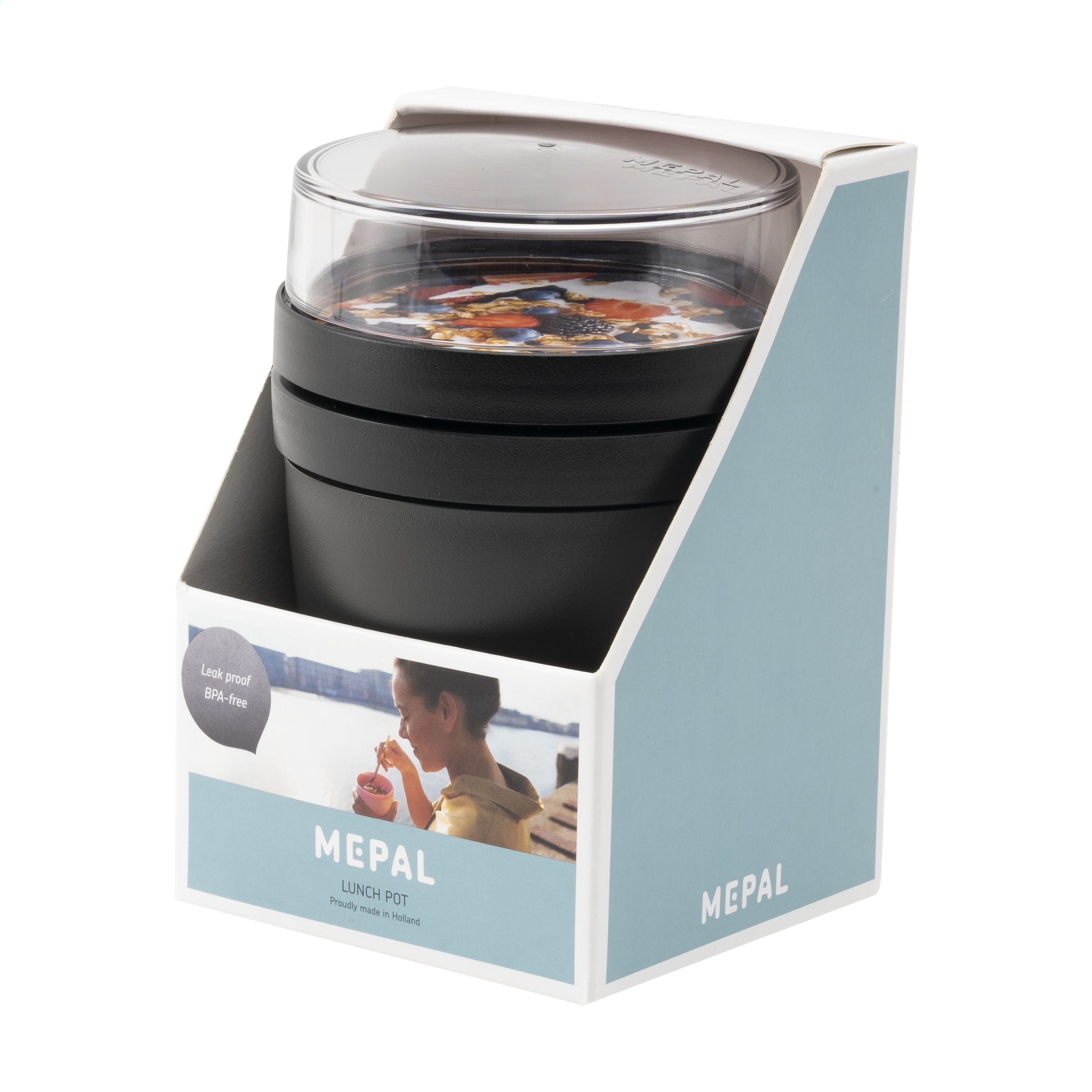 Mepal Lunchpot Ellipse 500 ml Lebensmittelbehälter - Nordic Black/Nordic Black