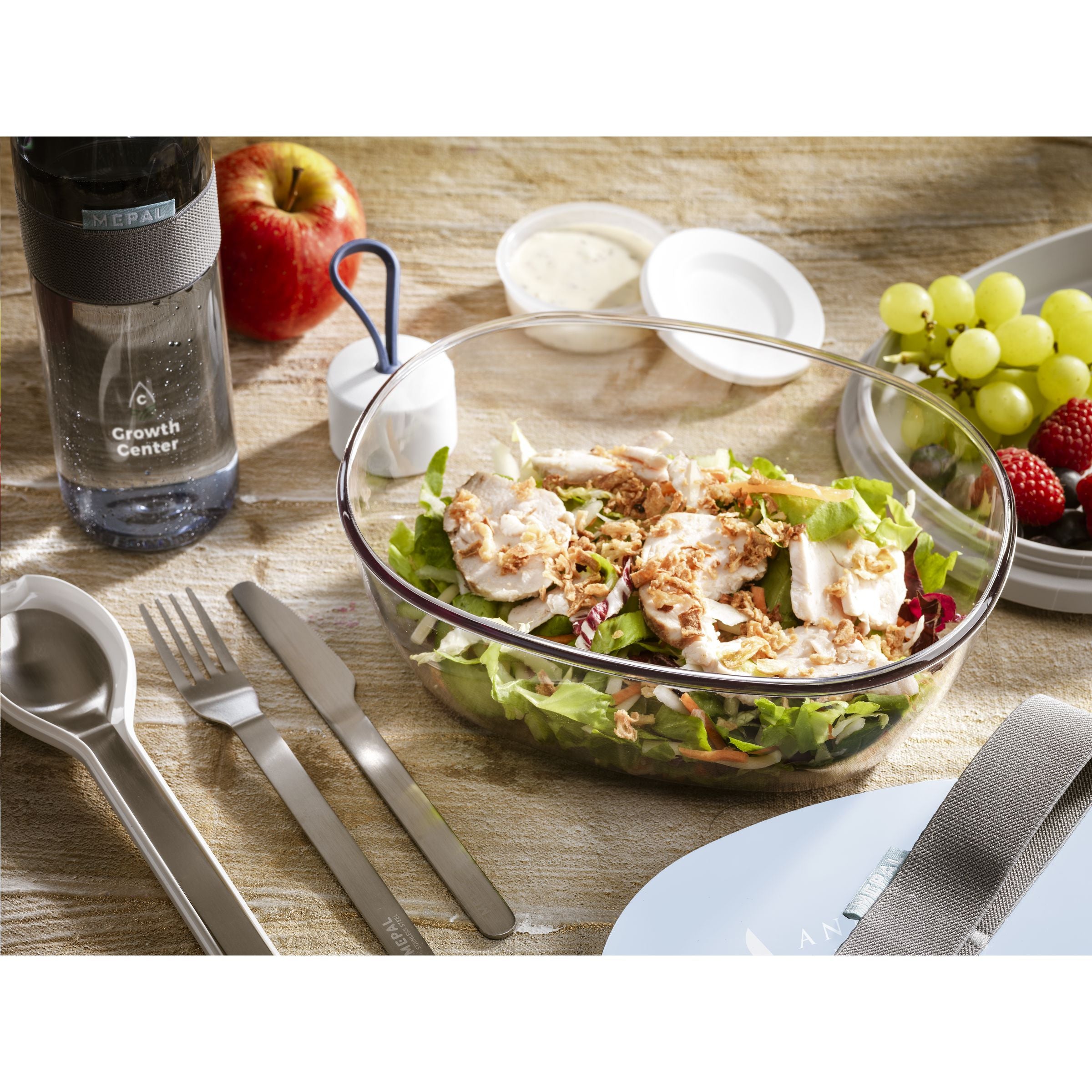 Mepal Saladbox Ellipse Salatbox - Nordic Blue