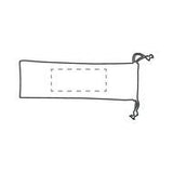 Bild der Druckfläche von Digitaltransferdruck auf der Vorderseite der Tasche 100 x 40 mm 1398