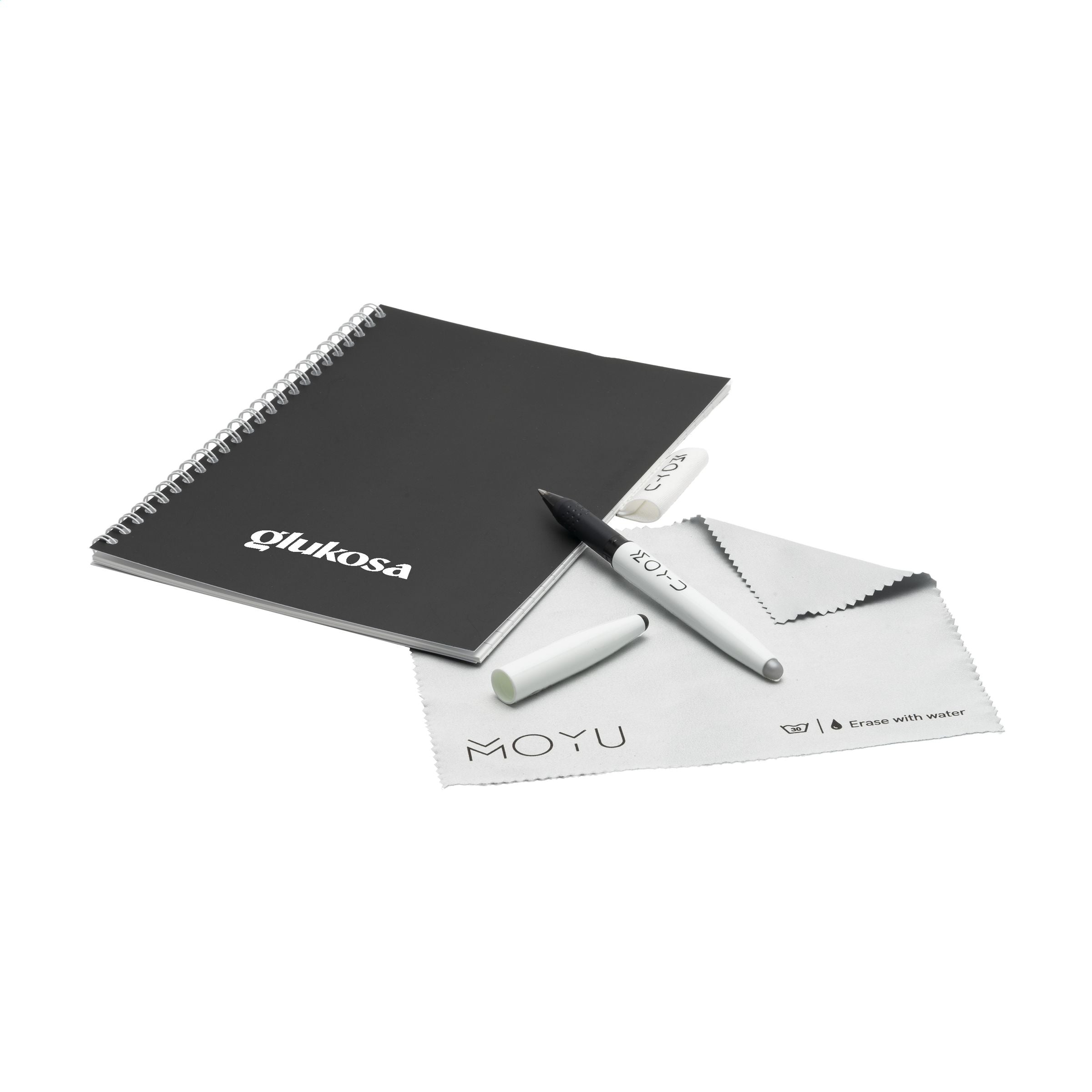 MOYU Erasable Stone Paper Notebook SoftCover 18 Seiten - Schwarz