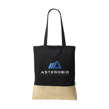 8 l Combi Organic Shopper (160 g/m²) Tasche - Black