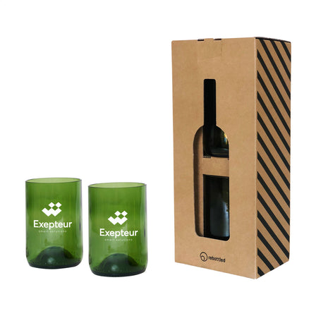 Rebottled® Tumbler 2-pack Trinkgläsern - Grün
