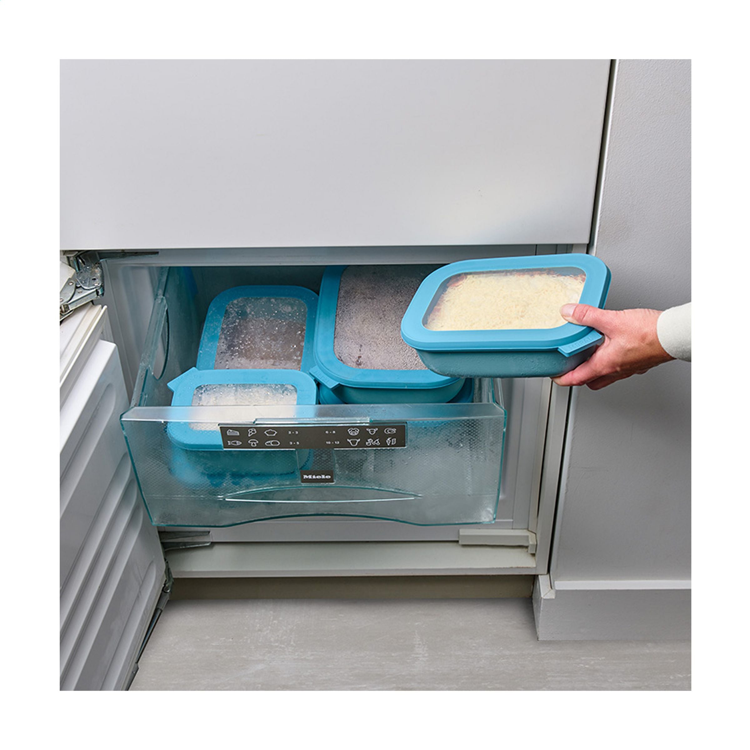 Mepal Cirqula Mehrzweckbehälter rechteckig 1 L Lunchbox - Nordic White