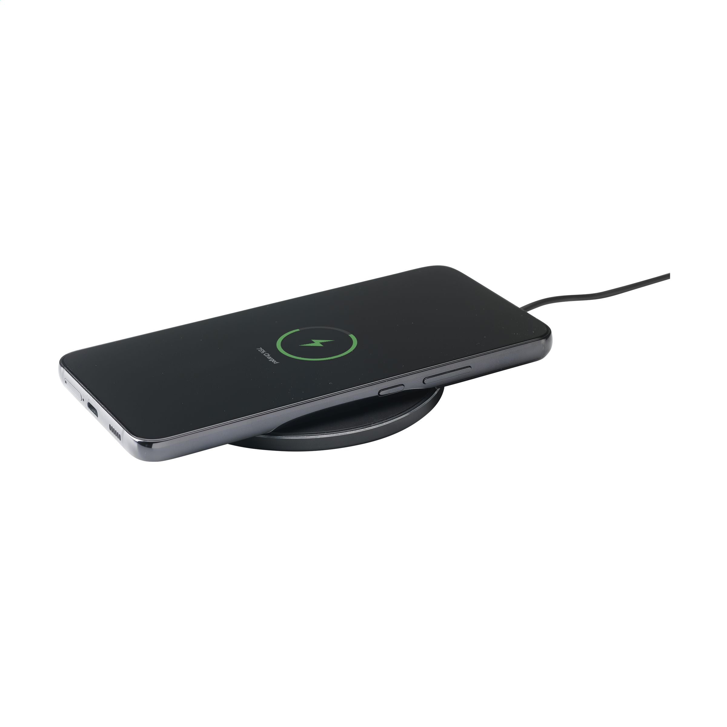 Tecco GRS Recycled Alu 15W Wireless Charger - Schwarz