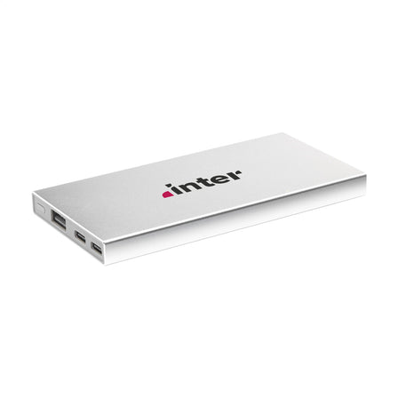 Tecco GRS Recycled Alu Powerbank 5000 Ladegerät - Silber
