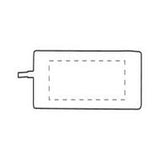Bild der Druckfläche von Lasergravur CO2 auf Vorderseite 60 x 25 mm 1448