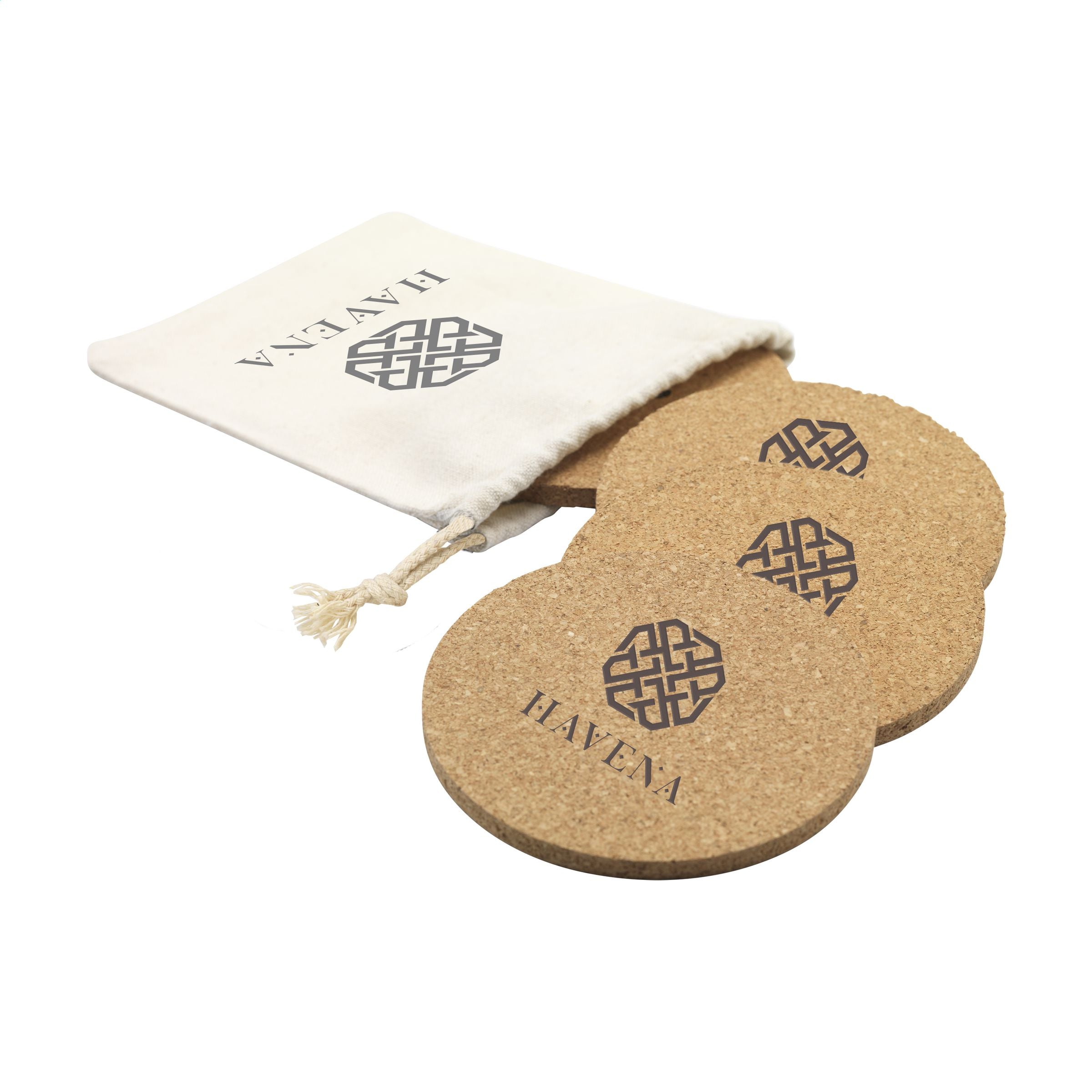 Cork Coaster Set Untersetzern - Natur