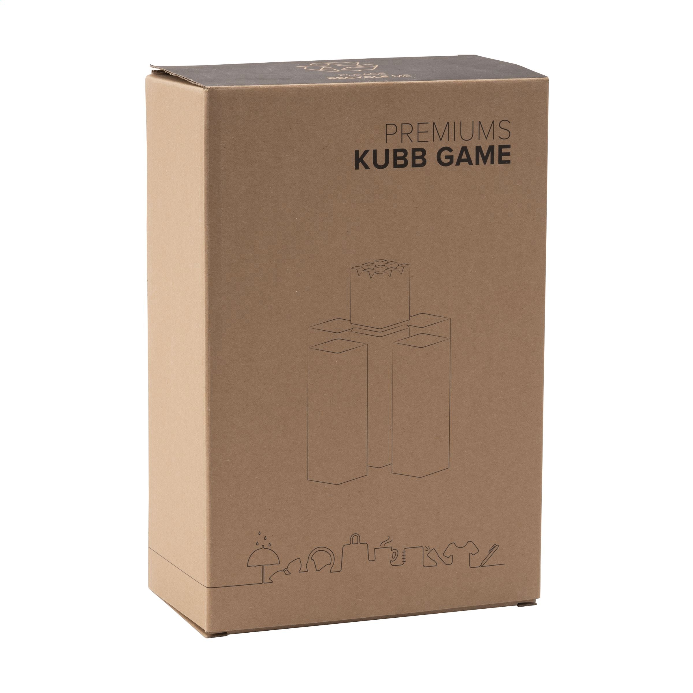 Kingdom Kubb Outdoor Game Spiel - Holz