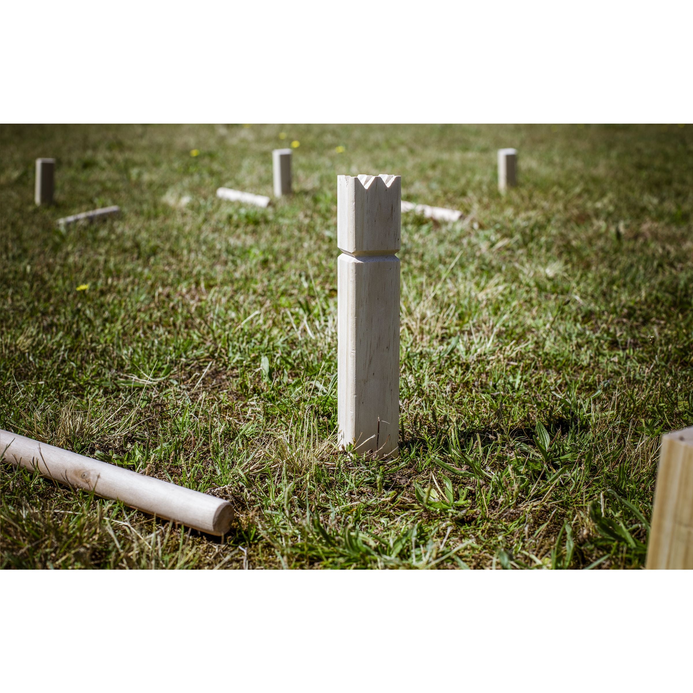 Kingdom Kubb Outdoor Game Spiel - Holz