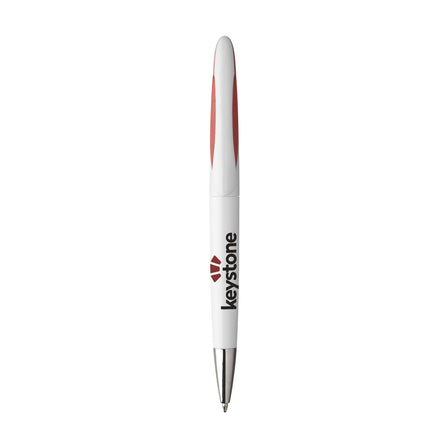Lunar GRS Recycled Pen  Kugelschreiber - Weiß/Rot