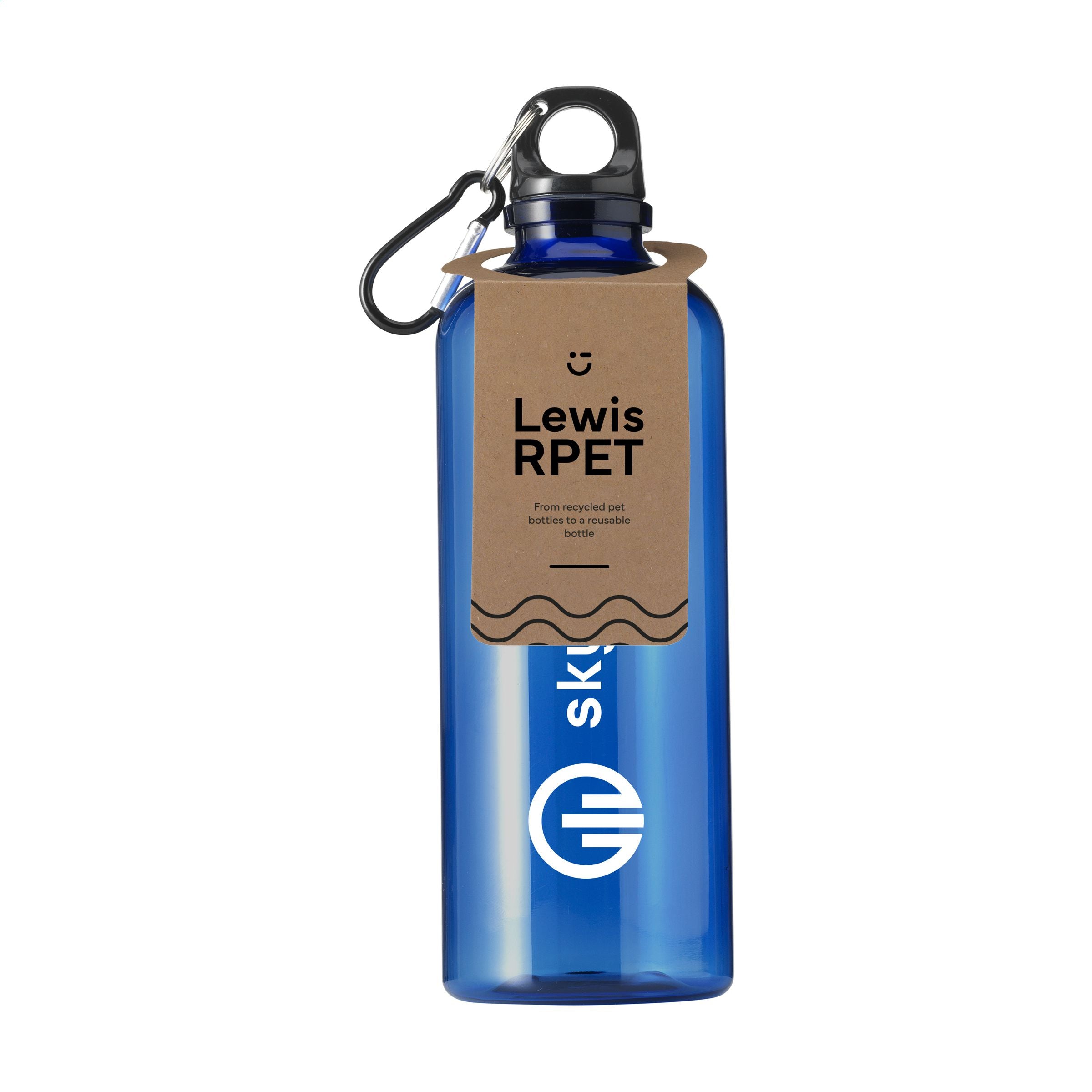 Lewis GRS RPET Bottle 630 ml Wasserflasche - Blau