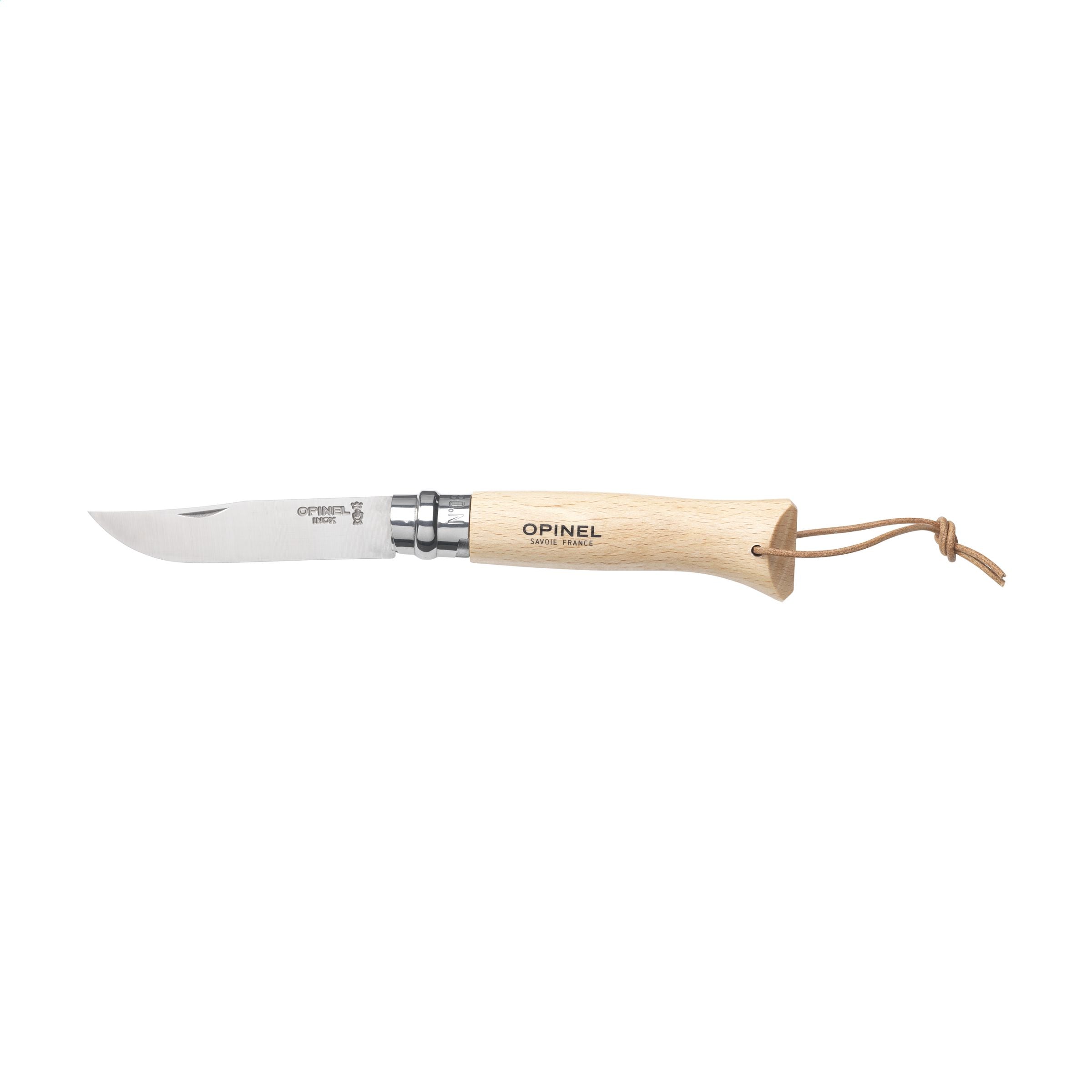 Opinel Inox No 8 Taschenmesser - Braun