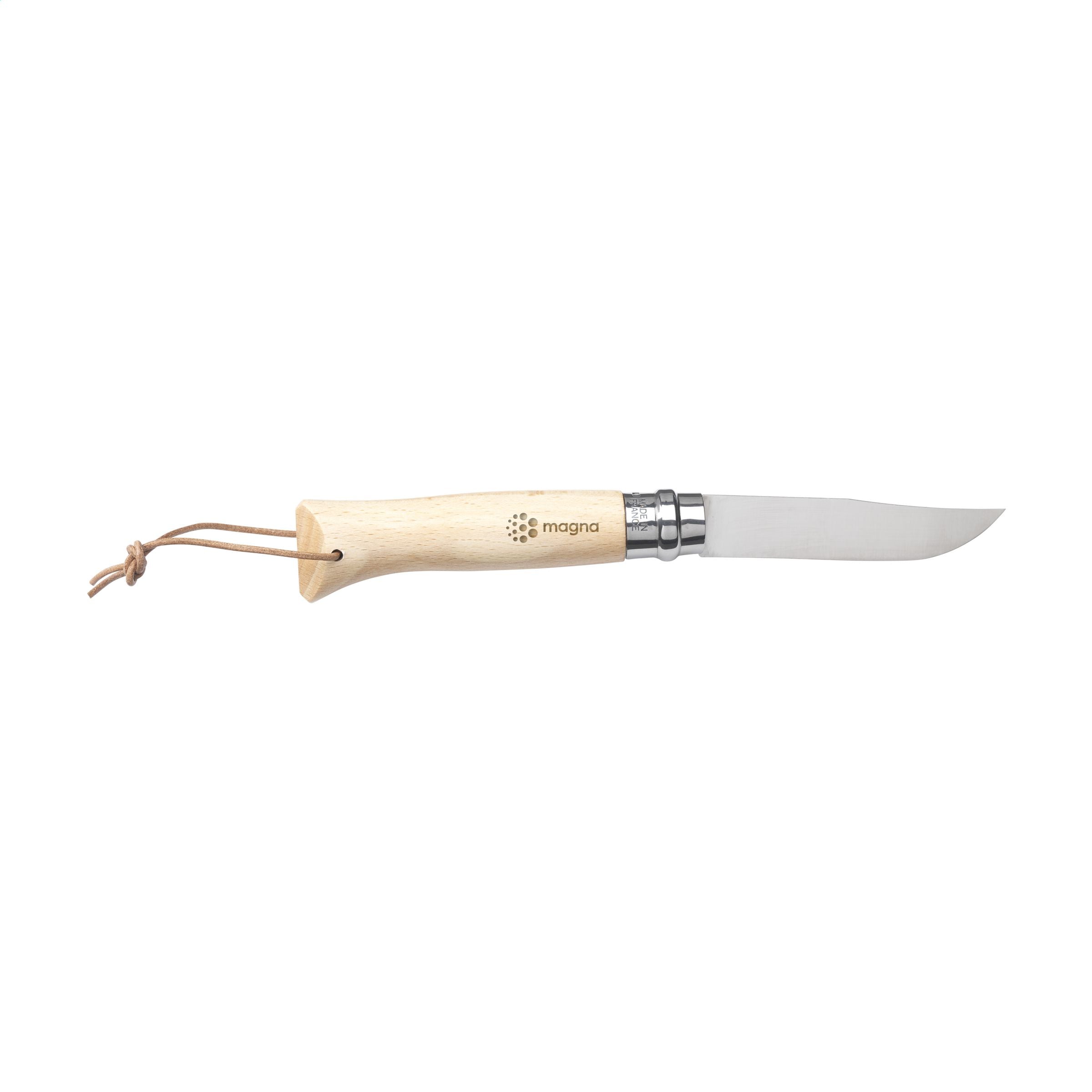 Opinel Inox No 8 Taschenmesser - Braun