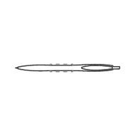 Siebdruck auf der Vorderseite des Halters 30 x 10 mm 1608