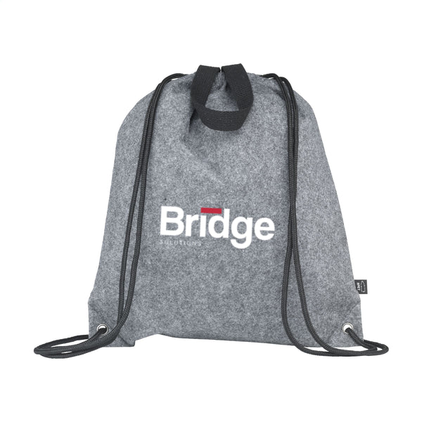 GRS RPET Felt PromoBag Plus Rucksack - Grau
