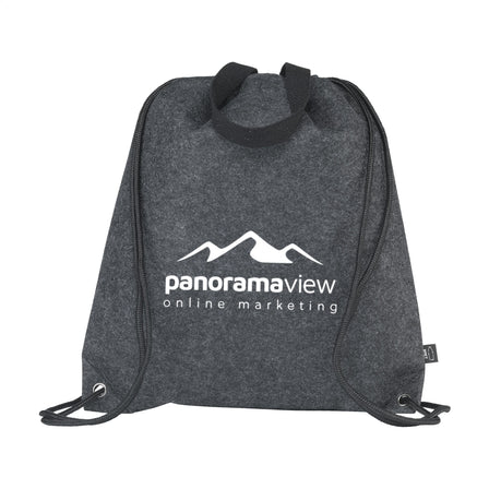 GRS RPET Felt PromoBag Plus Rucksack - Dunkelgrau