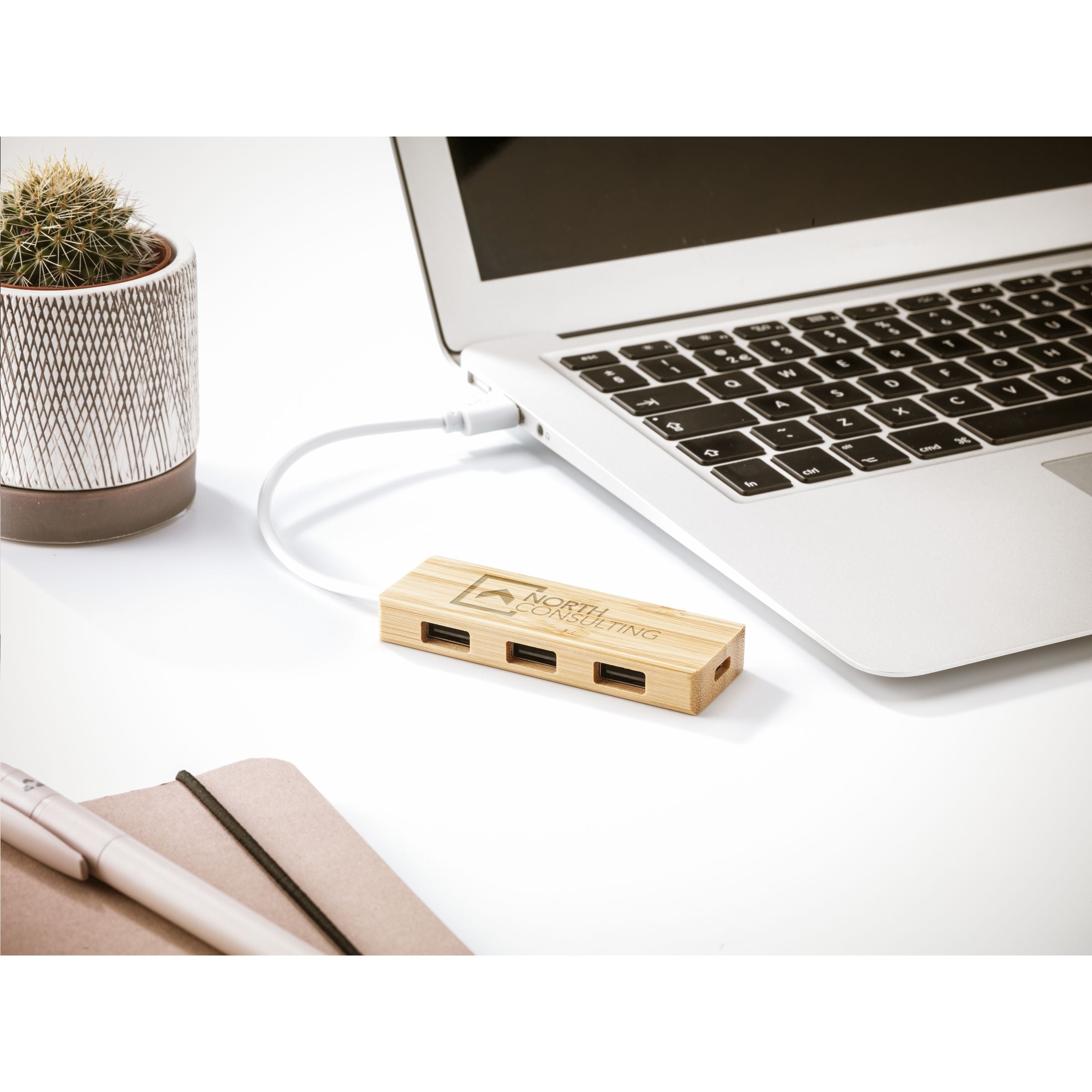 Bamboo USB Hub - Bambus