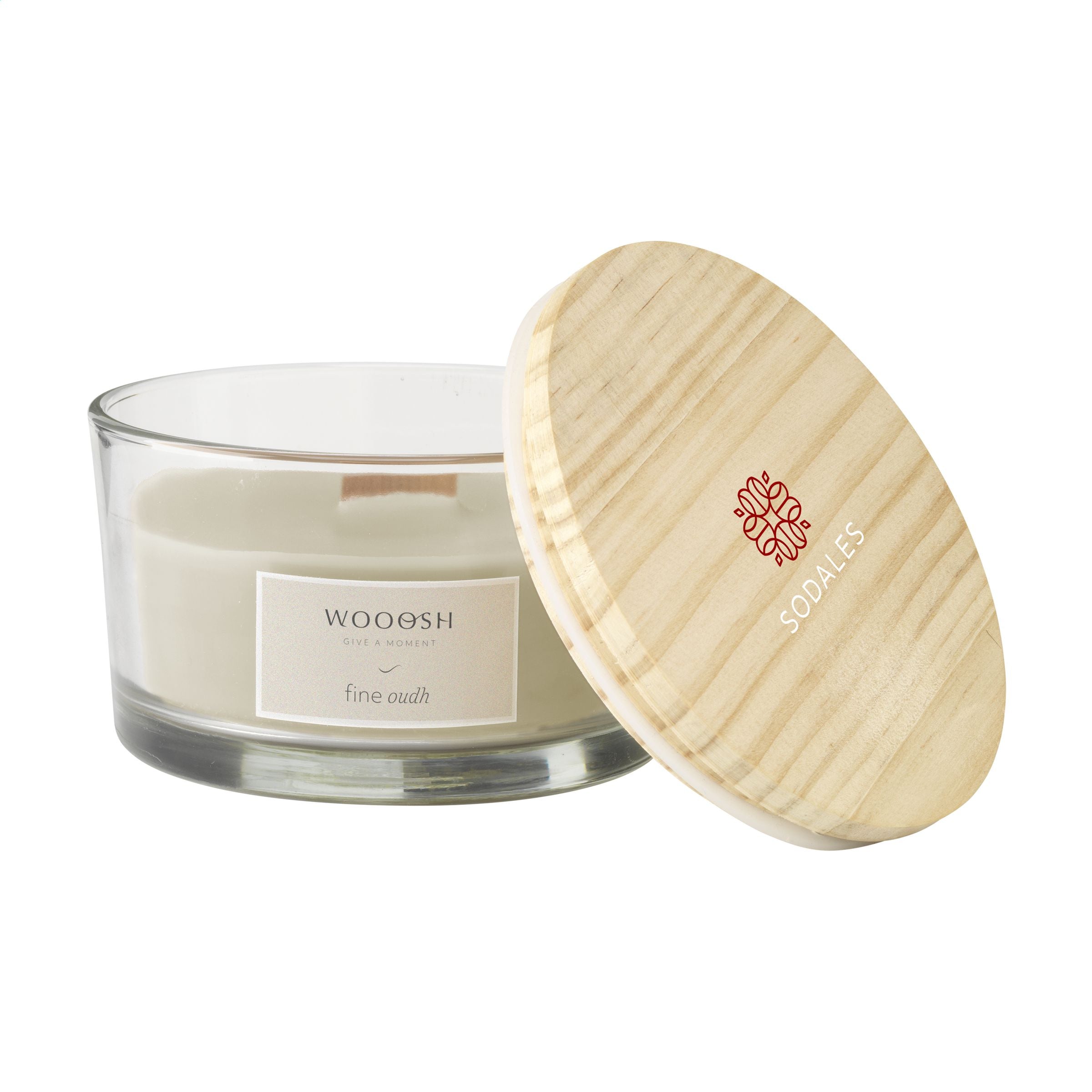 Wooosh Flame Scented Candle Fine Oudh - Weiß