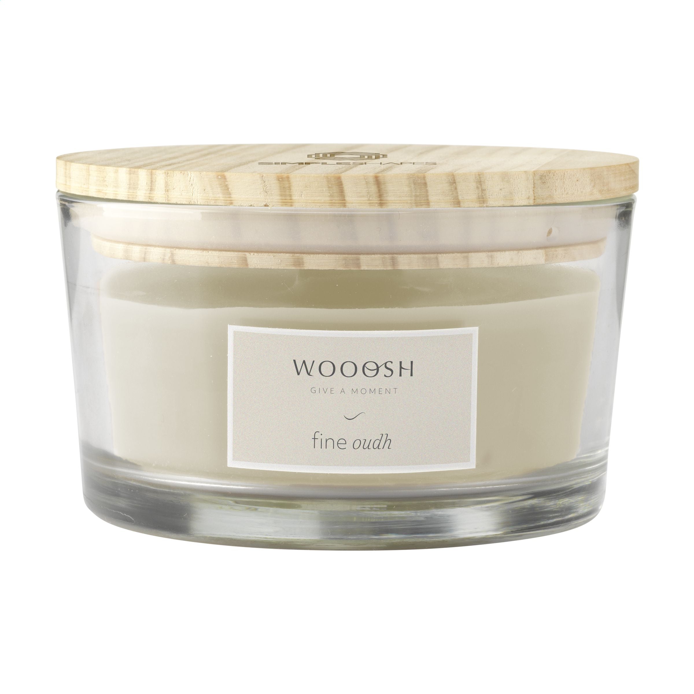 Wooosh Flame Scented Candle Fine Oudh - Weiß