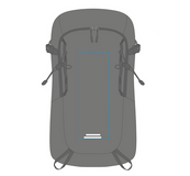 Siebdruck auf der unteren Vortasche 100 x 290 mm 1818025